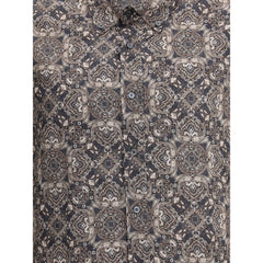 Brunello Cucinelli Camisa con estampado de cachemira