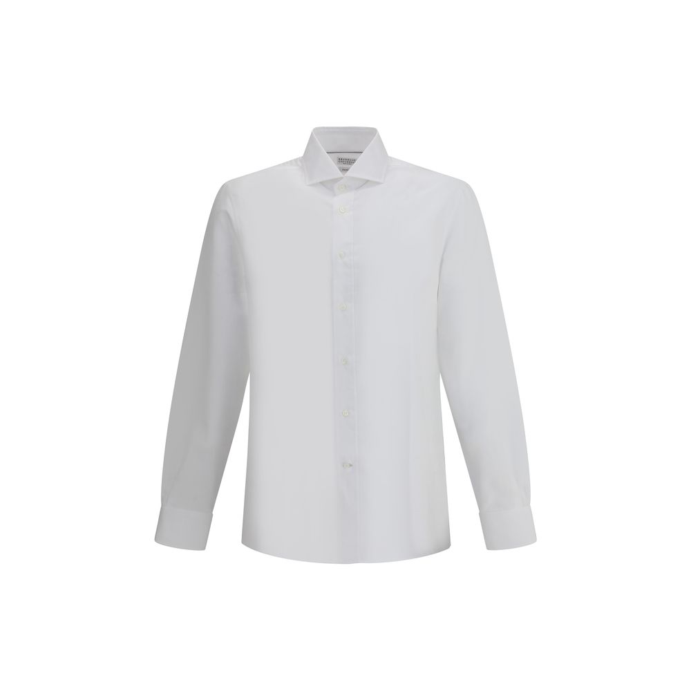 Camisa de algodón y lino Brunello Cucinelli