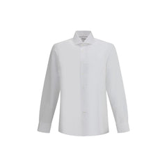Camisa de algodón y lino Brunello Cucinelli
