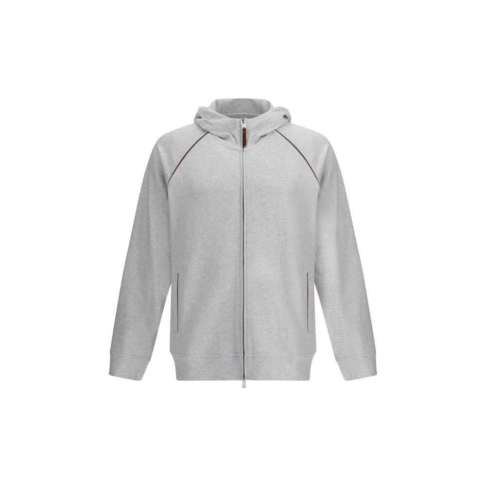 Brunello Cucinelli Sudadera Con Capucha De Algodón