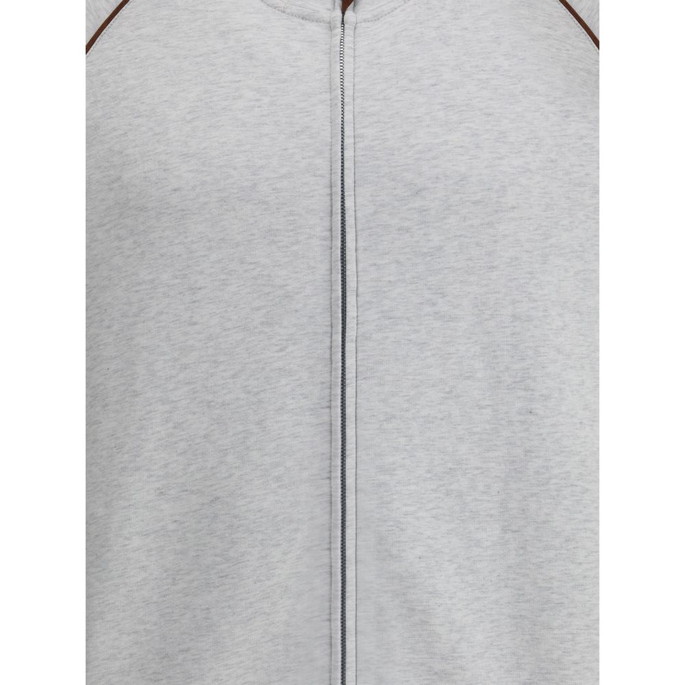 Brunello Cucinelli Sudadera Con Capucha De Algodón