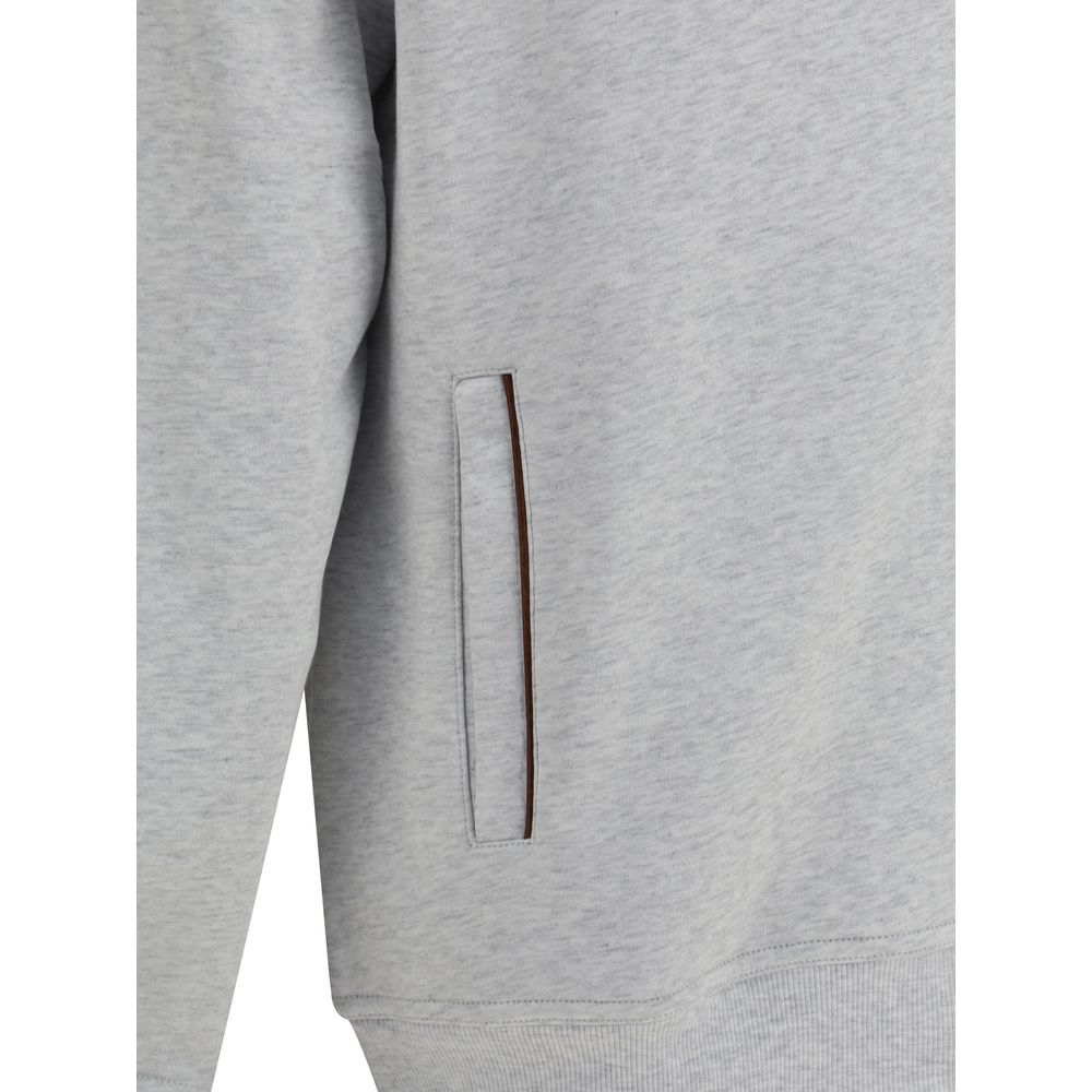 Brunello Cucinelli Sudadera Con Capucha De Algodón
