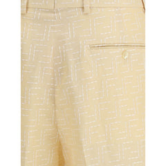 Pantalones cortos de lino Fendi