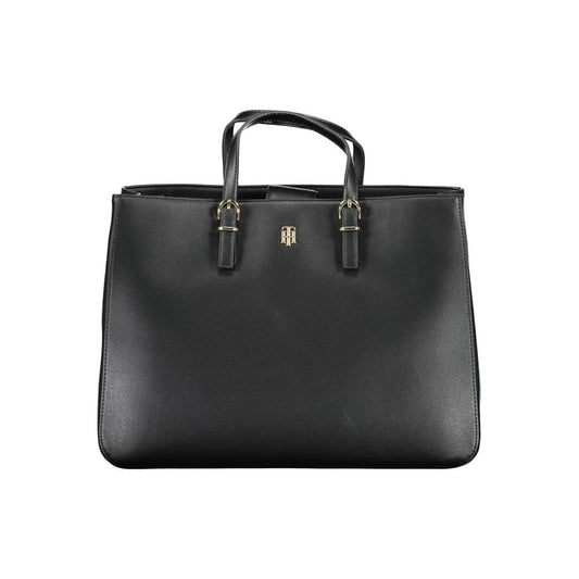 Bolso de mano Tommy Hilfiger de polietileno negro para mujer
