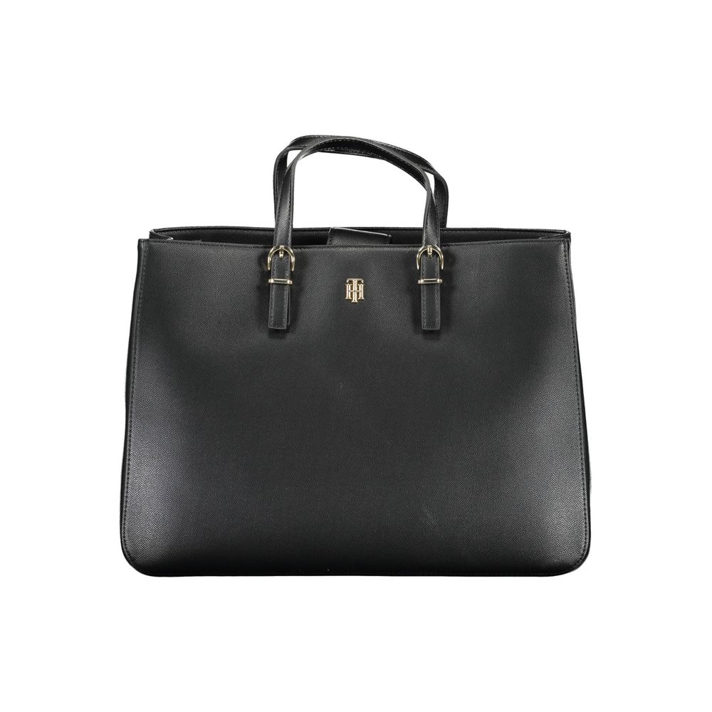 Bolso de mano Tommy Hilfiger de polietileno negro para mujer