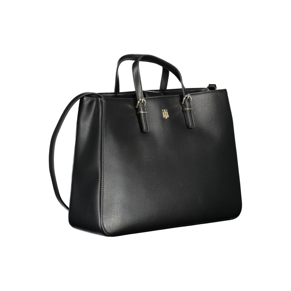 Bolso de mano Tommy Hilfiger de polietileno negro para mujer