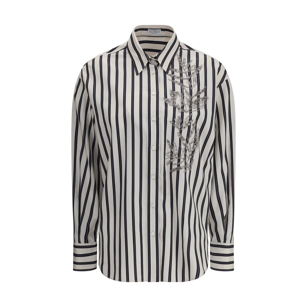 Camisa a rayas Brunello Cucinelli