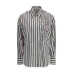 Camisa a rayas Brunello Cucinelli