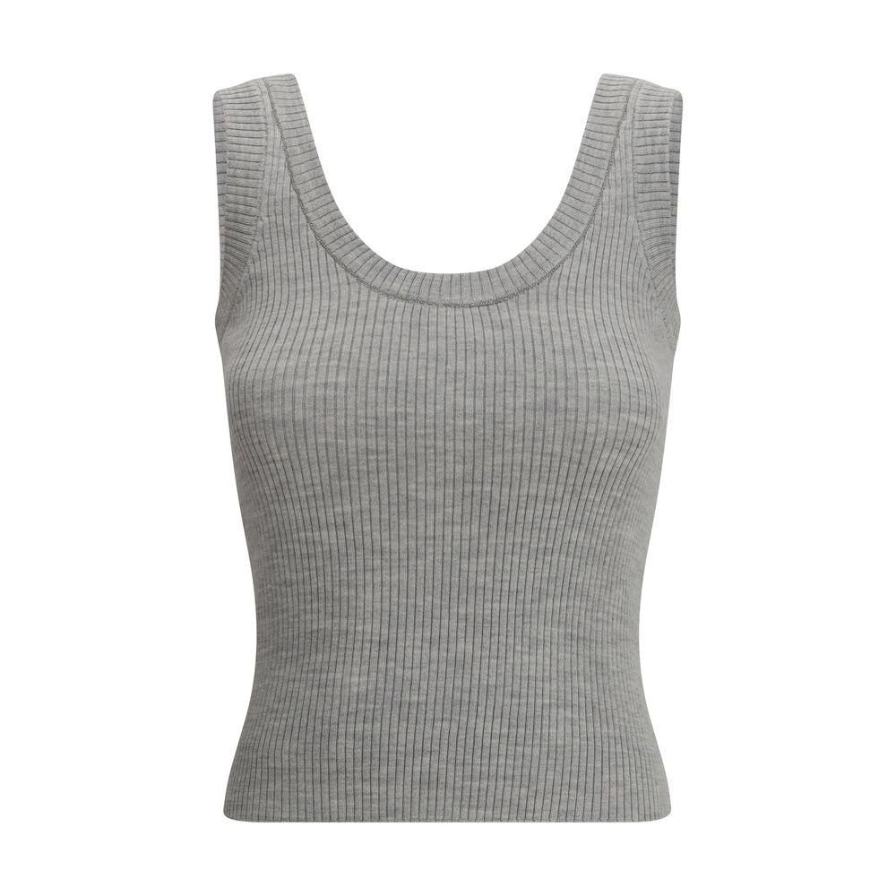 Camiseta sin mangas acanalada Brunello Cucinelli