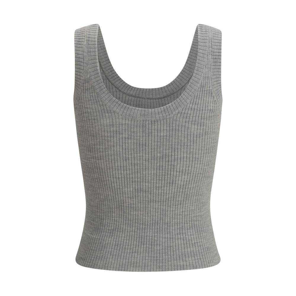 Camiseta sin mangas acanalada Brunello Cucinelli