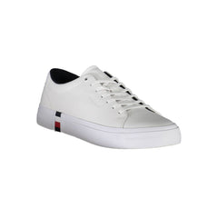 Zapatillas Tommy Hilfiger de cuero blanco para hombre