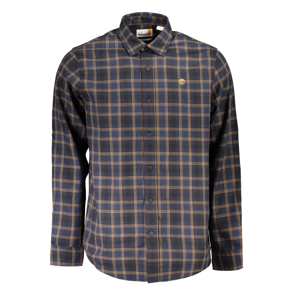 Camisa de algodón azul Timberland