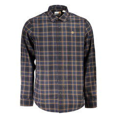 Camisa de algodón azul Timberland