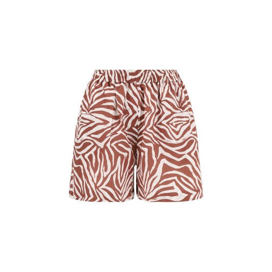 Brunello Cucinelli Pantalones cortos con estampado de cebra