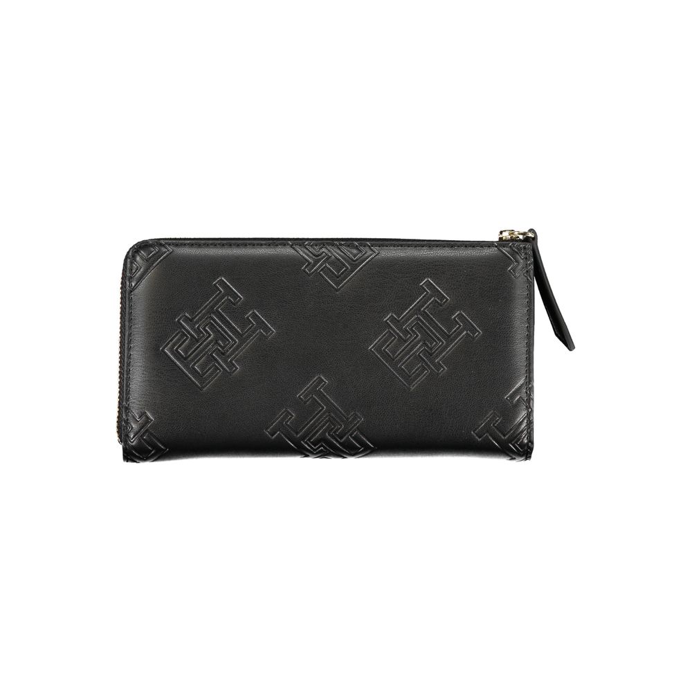 Cartera Tommy Hilfiger de polietileno negra para mujer