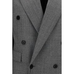 Blazer de sarga de lana de Saint Laurent