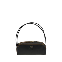 Bolso de hombro de cuero Prada