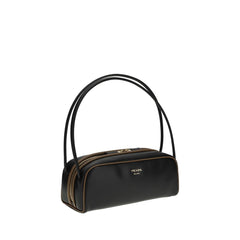 Bolso de hombro de cuero Prada
