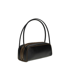 Bolso de hombro de cuero Prada