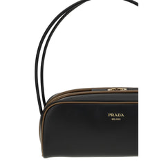 Bolso de hombro de cuero Prada