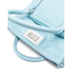 Bolso de mano de piel azul de Maison Margiela