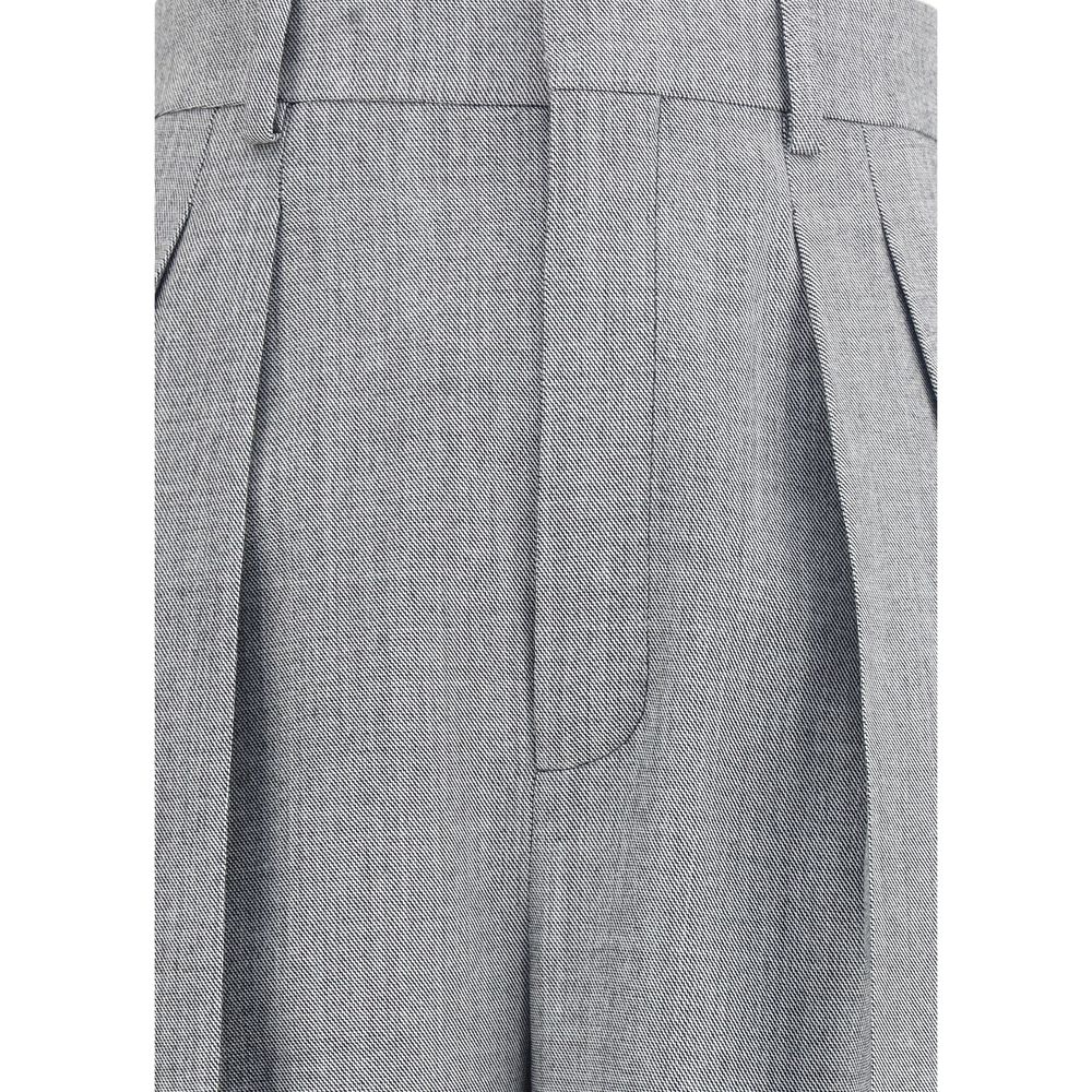 Pantalones anchos de lana de Saint Laurent
