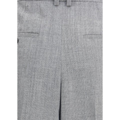 Pantalones anchos de lana de Saint Laurent