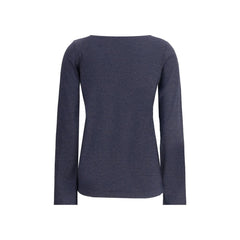 Top de lúrex de manga larga Brunello Cucinelli