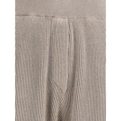 Pantalones de lúrex acanalados Brunello Cucinelli