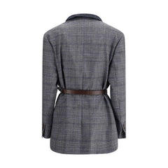 Blazer con estampado Príncipe de Gales de Brunello Cucinelli