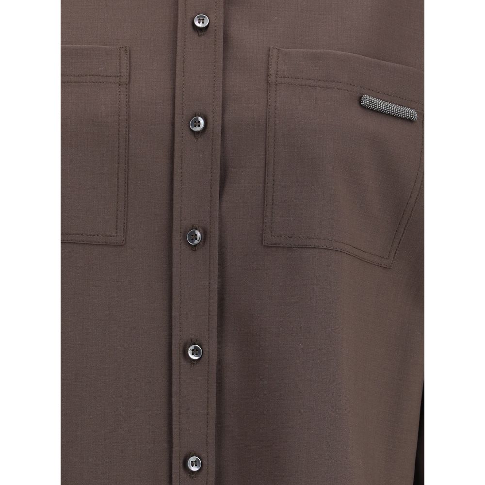 Camisa de lana Brunello Cucinelli