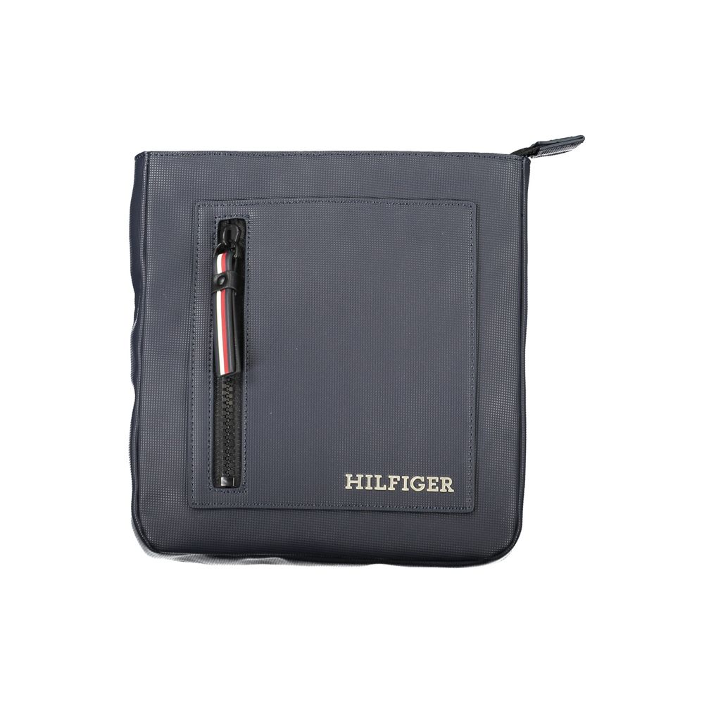 Bolso de hombro azul elegante de Tommy Hilfiger con detalles en contraste