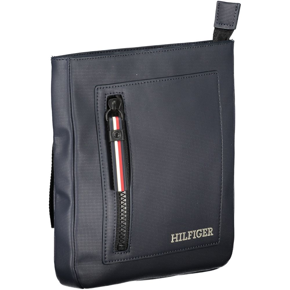 Bolso de hombro azul elegante de Tommy Hilfiger con detalles en contraste