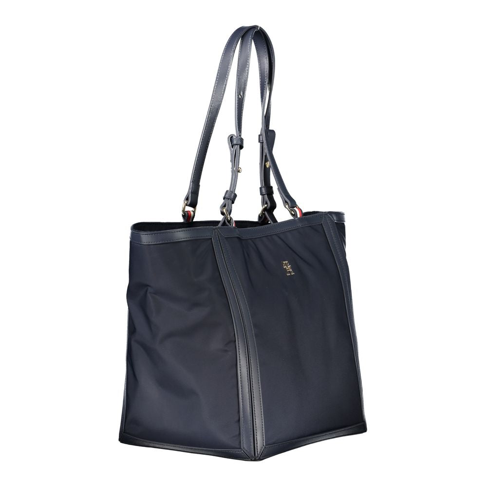 Bolso de mano azul de poliéster de Tommy Hilfiger