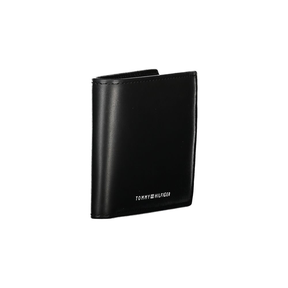 Cartera de cuero negra para hombre de Tommy Hilfiger