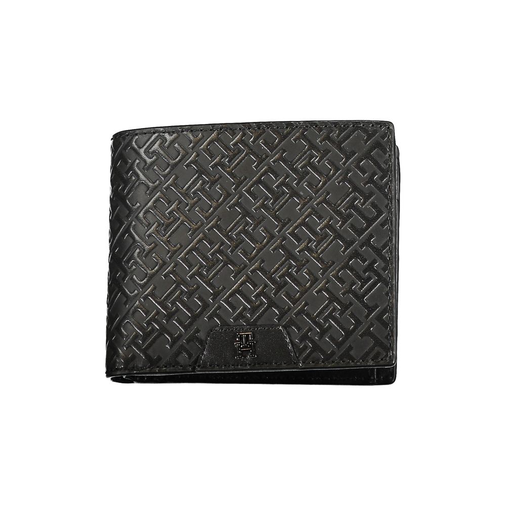 Cartera plegable de cuero elegante de Tommy Hilfiger con monedero