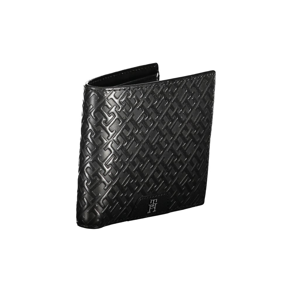 Cartera plegable de cuero elegante de Tommy Hilfiger con monedero