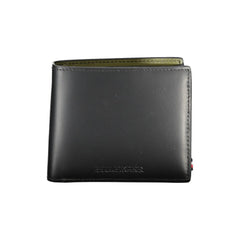 Cartera de cuero negra Tommy Hilfiger
