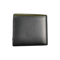 Cartera de cuero negra Tommy Hilfiger