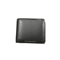 Cartera de cuero negra para hombre de Tommy Hilfiger