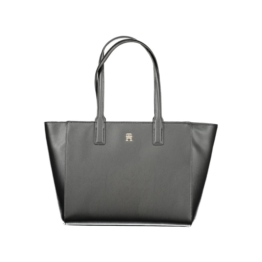 Bolso Tommy Hilfiger negro de poliéster reciclado para mujer