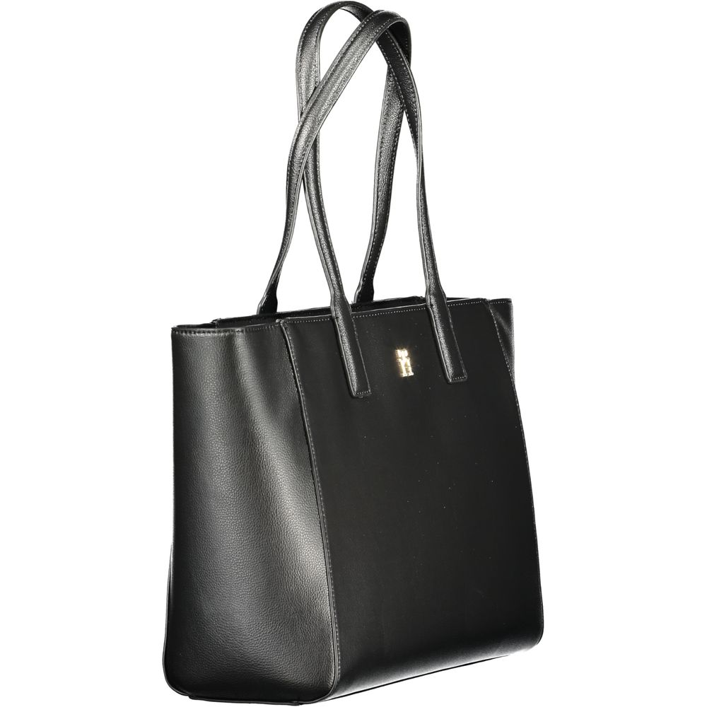 Bolso Tommy Hilfiger negro de poliéster reciclado para mujer