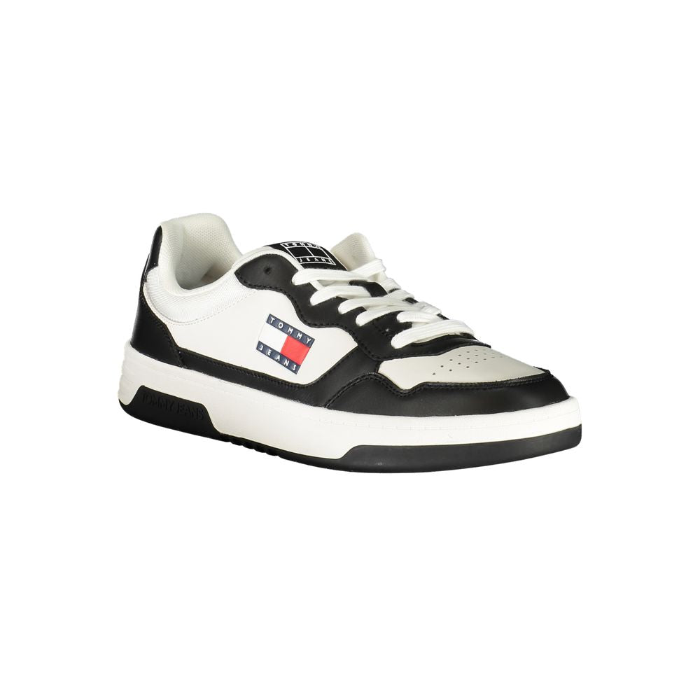 Zapatillas Tommy Hilfiger de cuero negro para hombre