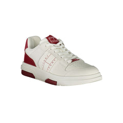 Zapatillas Tommy Hilfiger de cuero rojo para hombre