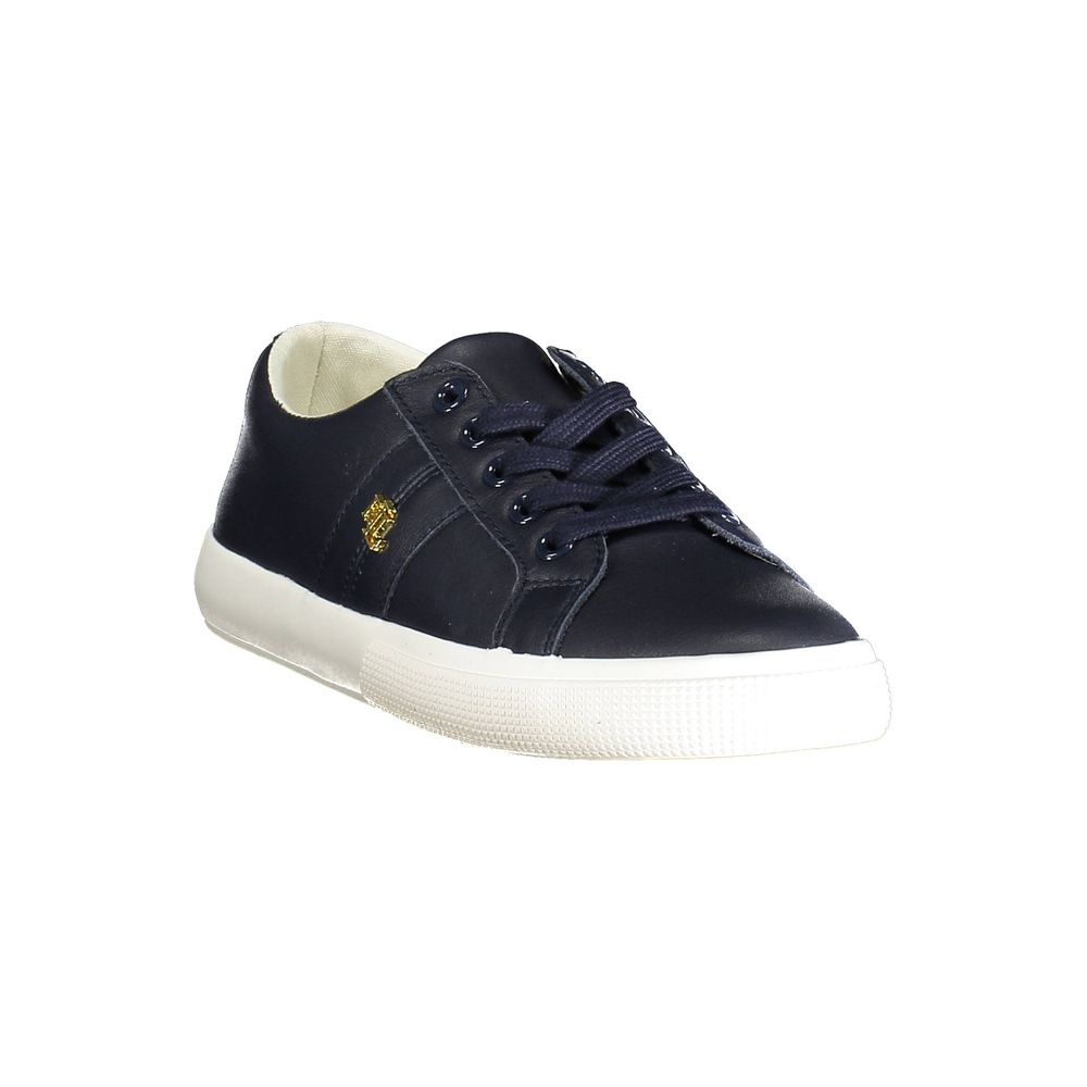 Zapatillas Ralph Lauren de piel azul para mujer