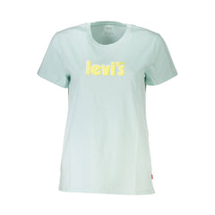 Camiseta de algodón azul Levi's para mujer