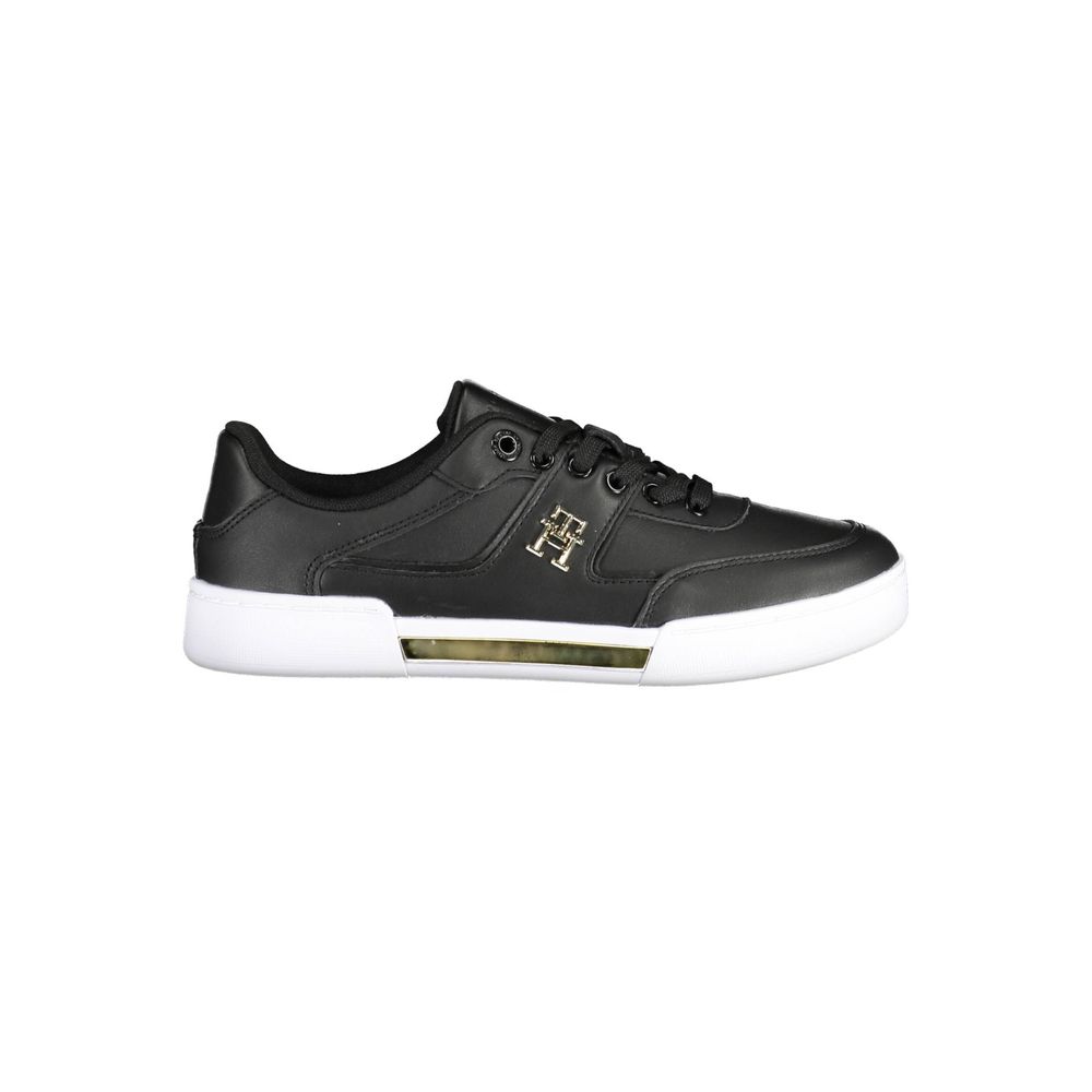Zapatillas Tommy Hilfiger de piel negra para mujer