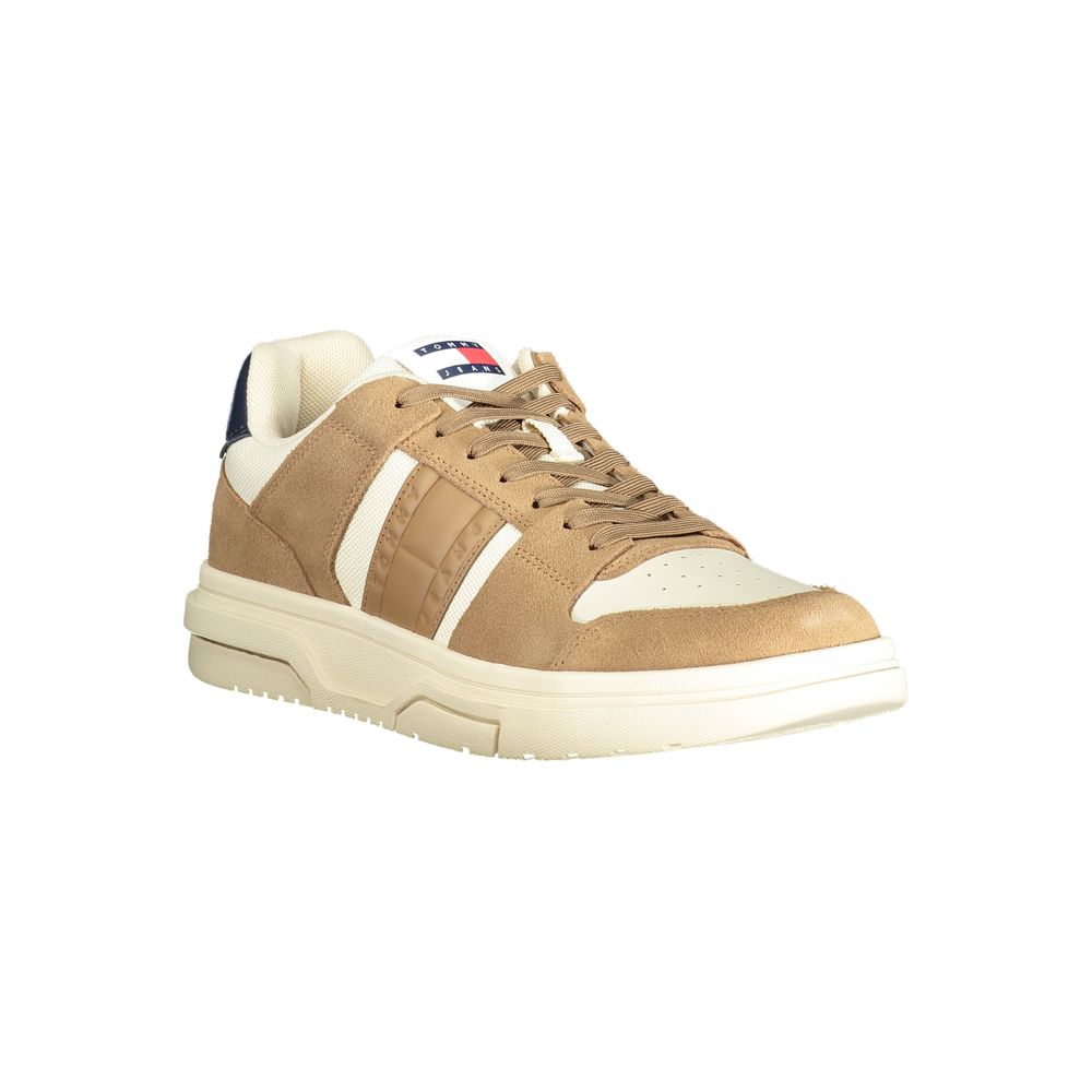 Zapatillas Tommy Hilfiger de piel beige para hombre