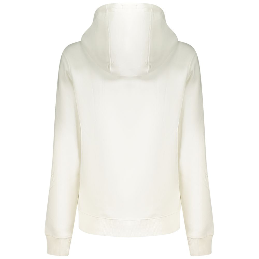 Suéter con capucha de algodón blanco para mujer de Tommy Hilfiger