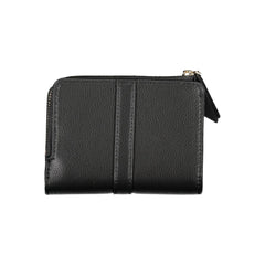 Cartera elegante negra con cremallera y monedero de Tommy Hilfiger